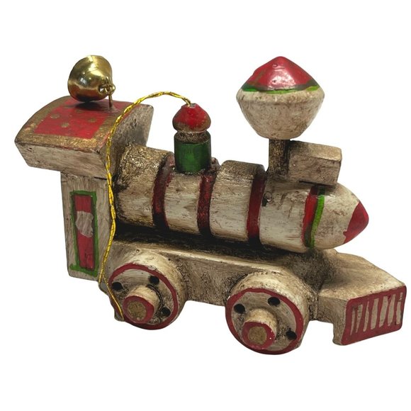 Enesco Train Engine Christmas Tree Ornament 4.5" Tall Vintage - Picture 9 of 9